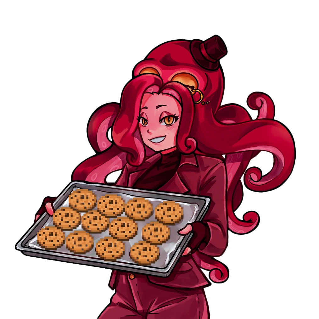 Ilustração de cookies por Riri Phoenix