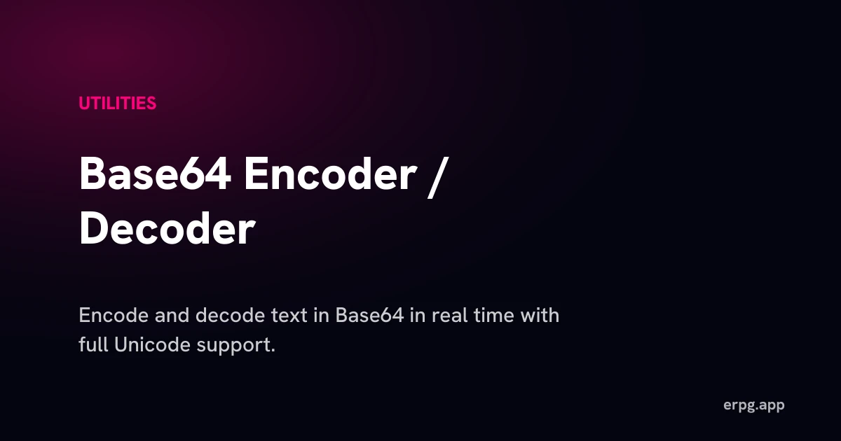 Base64 Encoder / Decoder - Mini Kraken